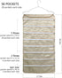 BB Brotrade Hanging Jewelry Organizer with Oxford Dual Side 56 Zippered Storage Pocket?Beige?