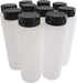 kelkaa 8oz HDPE Plastic Squeeze Bottles with Wide Mouth Opening, Black Flip Top Caps for Condiments and Any Thick Liquid Products, Multi Purpose Refillable Empty Bottles (Pack of 10)