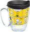 Tervis Peanuts-70th Comic Strip Insulated Tumbler, 16oz Mug, Clear - Tritan