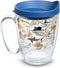 Tervis Made in USA Double Walled Guy Harvey Insulated Tumbler Cup Keeps Drinks Cold & Hot, 16oz Mug, Charts