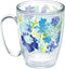 Tervis Made in USA Double Walled Fiesta Insulated Tumbler Cup Keeps Drinks Cold & Hot, 16oz Mug - No Lid, Meadow Floral