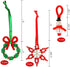 Christmas Beaded Craft Kit for Kids?30 Sets-Including 12 PCS Snowman/12 PCS Christmas Wreath /6PCS Snowflake - Xmas Holiday Ornaments for Party Tree Decorations