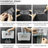WREWING Toothbrush Holder Multi-Function Wall-Mounted Automatic Toothpaste Dispenser and Dust-Proof Toothbrush Holder with 5 Brush Slots 4 Cups 2 Automatic Toothpaste Dispensers 1 Storage Slot For Bat