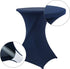 Obstal Navy Blue Cocktail Table Covers Stretch Spandex Cocktail Table Cover Cloth for Wedding (30"-32" Diameter x 42" Height,1Pc)