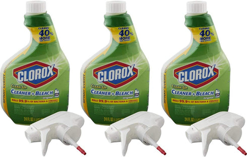 Clorox Clean-Up All-Purpose Cleaner with Bleach, Spray Bottle, Original, 24 Fl Oz (Pack of 3)