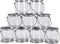 Hedume 9 Pack Mini Clear Plastic Paint Cans, 3-Inch Tall Crafts and Party Favor Cans, Paint Can Containers with Metal Lids Great for Party Decor and DIY