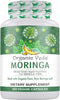 Organic Veda Moringa Capsules – 100% Pure Moringa Supplement Made from Organic Raw Dried Moringa Leaf - Non-GMO Whole Green Super Food Nutrition (300 Count)