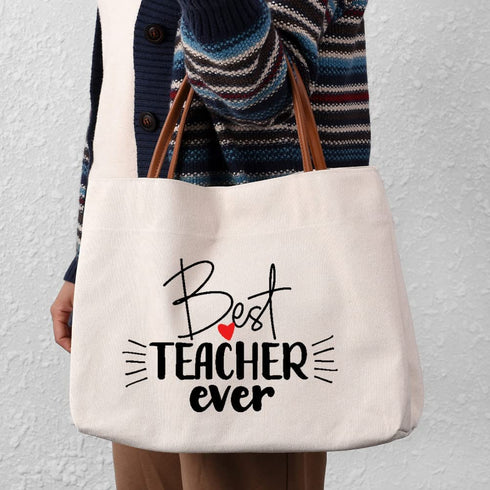 Kifasyo Teacher Gifts Teacher Book Tote Bag for School Work, Shopping, Beach, Travel