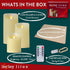 Lovley Lites Set of 3 LED Pillar Candles - 4,5,6 Inch Tall Flickering Flameless Candles + Wire Fairy Lights + Wood Tray, Safe Elegant Smart Battery Candles with Remote Control
