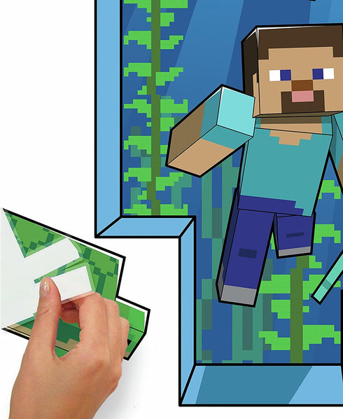 RoomMates RMK5005GM Minecraft Giant Peel and Stick Wall Decal