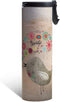 Tree-Free Greetings Good Morning Vacuum Insulated Travel Coffee Tumbler, 17 Ounce Stainless Steel Mug, Cute Inspirational Bird Lover Gift