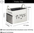 HIYAGON Rectangular Storage Basket for Nursery,Canvas Toys Storage Bin Organizer,Large Kids Storage Box Nursery Hamper for Children Toys, Books,Boys and Girls,Gift Basket (Toys)