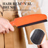 Conliwell Rubber Broom Pet Hair Removal Tool, Carpet Rake Floor Brush with Squeegee Fur, Portable Detailing Lint Remover Brush, Soft Push Broom for Fluff Carpet, Hardwood Floor, Tile, Window