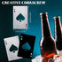 Poker Card Bottle Openers Stainless Steel Can Openers Beer Opener Ace Card Bottle Cap Openers Poker Cap Openers for Wedding Birthday Party Bridal Shower Table Tools Supplies (Silver, Black,,24 Pieces)