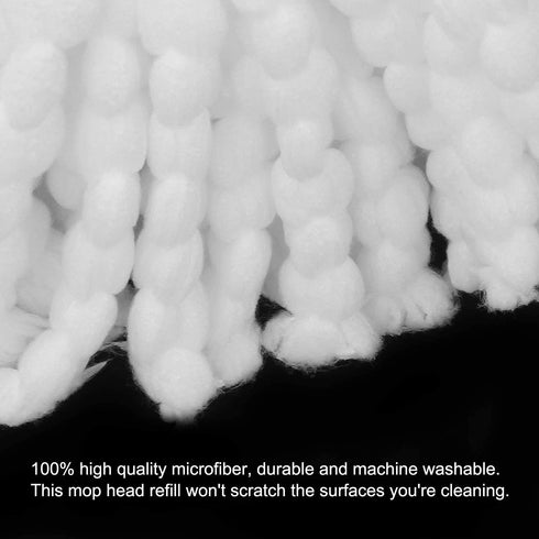 5Pack Spin Mop Heads Replacements, Easy Cleaning Microfiber Mop Refills, 360 Degree Spin Mop Replacement Heads, Easy Wring Spin Mop Refill for All Hard Surfaced Floors