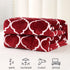 Smile Bee Flannel Fleece Blanket Throw Size, Super Soft Cozy Plush Blankets for Christmas, Lightweight Microfiber Throw Blanket for Couch Sofa Bed, 50x60 inches, Wine Red Moroccan