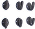 Rustic Cast Iron Coat Robe Door Hooks Set of 6