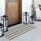 Black and White Striped Outdoor Rug Runner, 2™x4.3™ Cotton Hand-Woven Reversible Front Porch Rug Washable Front Door Mat Entryway Rug Welcome Layered Doormat Carpet for Farmhouse Kitchen Laundry Room