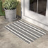Black and White Striped Outdoor Rug, 2'x3' Cotton Modern Hand-Woven Reversible Front Porch Rug Door Mat Welcome Layered Doormat Washable Indoor Carpet for Farmhouse Laundry Room Bathroom