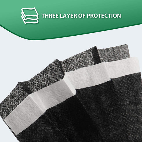 Made in USA, ECOGUARD 3-ply Disposable Face Mask with Multicolors, Comfortable & Breathable, 50 Pack