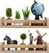 Halcent Wall Shelf Wood Floating Shelves Bookshelf Kitchen Spice Rack Rustic Display Shelf (2 Pack)