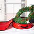 Christmas Tree Storage Bag Wreath Container - Heavy Duty Jumbo Large Waterproof Fits Up to 9ft Artificial Trees and Xmas Decorations Organizer with Reinforced Long Handles (Red)
