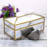 Sumnacon Rectangular Mirror Glass Paper Tissue Box, Decorative Glass Napkin Storage Box, Facial Tissue Holder for Dresser, Bathroom, Bedroom, Home Decor, Office, Bar, Restaurant, Large