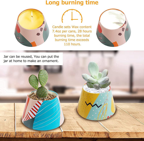 ASYOUWISH Scented Candles , 4 Pack 5.29 Oz Natural Soy Wax Candle, Candles for Home Scented, for Stress Relief, Bath and Body Care Candles, Holiday Candle Gifts for Women.