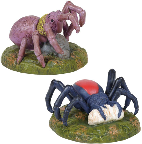 Department 56 Village Collection Accessories Halloween Spider Phobia Figurine Set, 1.375 Inch, Multicolor