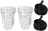 Blendin 2 Pack Small 18 Ounce Cup with Sip N Seal Flip Lids, Compatible with Nutri Ninja Auto-iQ 1000w Series and Duo Blenders