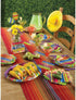Creative Converting All Over Print Plastic Table Cover, 54 x 102", Serape | 3 Pack