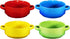 Porcelain 19 Oz. Soup Bowls With Handles - Oven Safe Bowls For French Onion Soup, Multi-Color Oven Soup Bowls, Set Of 4