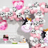 Cow Party Decorations 130 Pcs, TOPLLON Farm Animal Balloon Garland Kit with Cow Print Balloons, White Baby Pink Latex Balloons for Girls Birthday Party