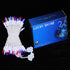 100 LED Red White and Blue Lights, 35 Ft White Wire Decorative Lighting String, for Indoor Outdoor Party, Christmas, Garden, Patio.
