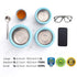 Lille Home Premium Stainless Steel Food Containers/Bento Lunch Box With Anti-Slip Exterior, Set of 3, 420ML, 730ML,1.2L, Leakproof, BPA Free, Portion Control (Blue)