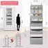 Over Door Hanging Organizer Storage - 7 Large Pockets Closet Bathroom Baby Nursery Organizer Perspective Window Wall Mount Rack for Clothes Toys Sundries(Grey)