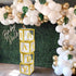 Gold Baby Shower Boxes 4 Pcs Gold Transparent Balloon Boxes with 4*4 Gold BABY Letters, Gold baby shower blocks for Boys Girls , Letter Boxes for Birthday Party, Gender Reveal Backdrop