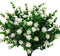 AITISOR Artificial Flowers, Fake Outdoor UV Resistant Plants Faux Plastic Greenery Shrubs Indoor Outside Hanging Planter Home Kitchen Office Wedding, Garden Decor(White)