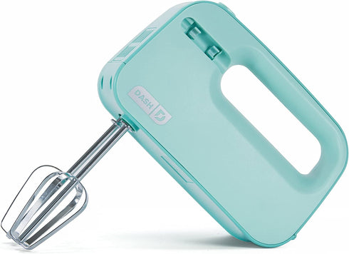 Dash SmartStore„¢ Compact Hand Mixer Electric for Whipping + Mixing Cookies, Brownies, Cakes, Dough, Batters, Meringues & More, 3 Speed, 150-Watt - Aqua