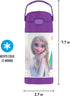 THERMOS FUNTAINER 12 Ounce Stainless Steel Vacuum Insulated Kids Straw Bottle, Frozen 2