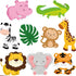 27 Pieces Jungle Themed Party Decorations, Jungle Animals Cutouts Animals Theme Party Signs Paper Cutouts for Theme Party Birthday Party Baby Shower