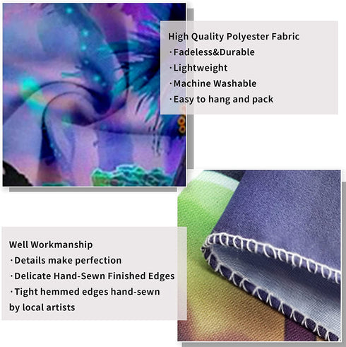 Wxnixyou 59"x79" Trippy Mushroom Tapestry Wall Hanging and Aesthetic Jellyfish Nature Tapestries Black Light Night Poster for Bedroom, Living Room Decor , Birthday Party Gift