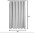 Cotton Blend Shower Curtain Honeycomb Waffle Weave, Grey Fabric Shower Curtains for Bathroom with Hotel Grade & Spa Style, Machine Washable - Lake Wanaka Gray, 72x72