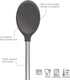 Tovolo Silicone Mixing Spoon with Stainless Steel Handle, Scratch-Resistant & Heat-Resistant Kitchen Utensil Safe for Nonstick Cookware & Cast Iron Skillets, One Size (Pack of 1), Charcoal
