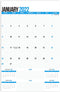 SplightPrints Large 2022 Monthly Calendar Pad with Attached Fridge Magnets and Premium Tear-Off Pages from January 2022 to December 2022 (Vertical 11 x 17 Inches)