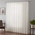 Eclipse Chelsea Modern Sheer Voile Light Filtering Rod Pocket Window Curtains for Bedroom or Living Room (Single Panel), 52x84, White