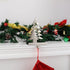 Christmas Tree Stocking Holders for Mantle -Tree Stocking Hanger for Fireplace Christmas Stocking Hangers for Mantel Stocking Hooks for Fireplace Mantel Clips for Christmas Decor (Silver Tree)