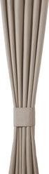 Amazon Basics Room Darkening Blackout Window Curtains with Tie Backs Set - 42 x 84-Inch, Beige, 2 Panels
