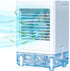 Portable Air Conditioner, Built-in 5000mAh Rechargeable Battery, 800 ML Water Tank, Personal Air Cooler with 3 Wind Speeds, 1/2/4/8H Evaporative Air Cooler for Home Office Bedroom