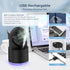 Cool Mist Air Diffuser, toberto 3 Speeds Rechargeable Portable Personal Mist USB Quiet Mini Fan Black